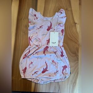 Blush Shark Bubble Romper